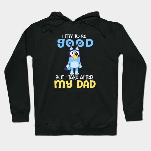 Bluey and Bingo Animated Movie 2023 Hoodie by Justine Nolanz